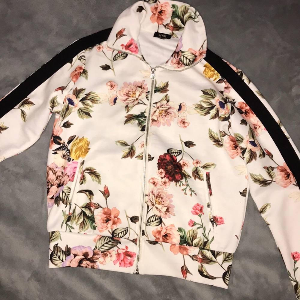 Floral track jacket
